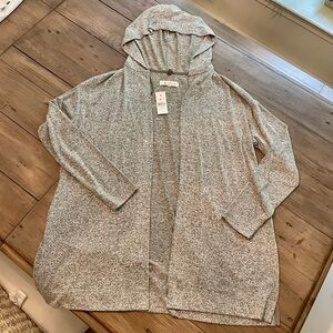 𝅺nwt Lou & Grey for LOFT hooded open cardigan